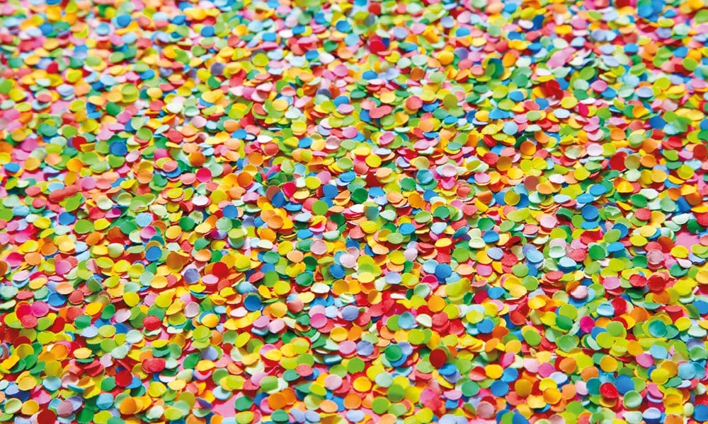 Colourful Carnaval confetti