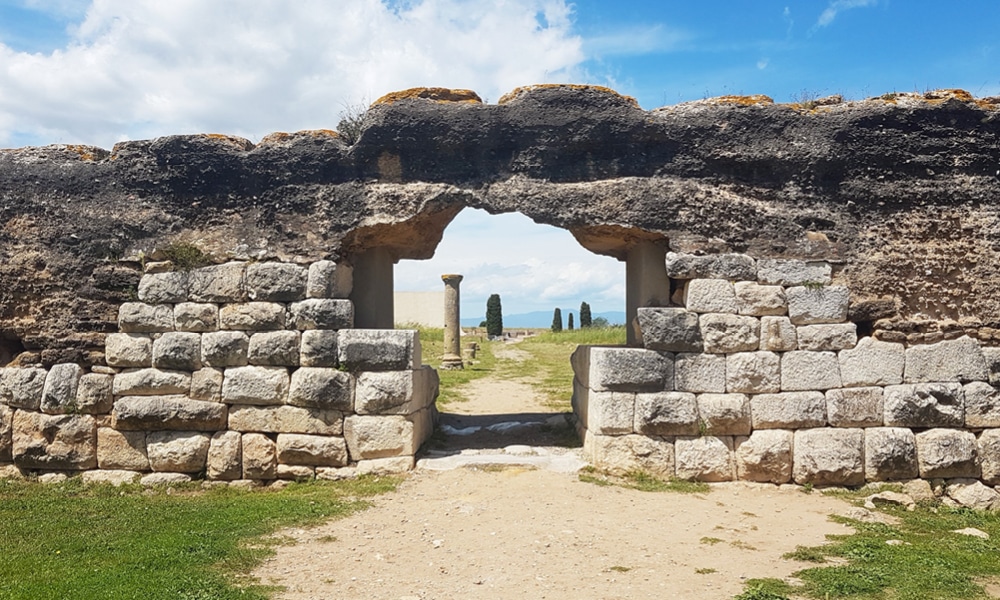 The gateway into the ancient Greco-Roman city at Empúries