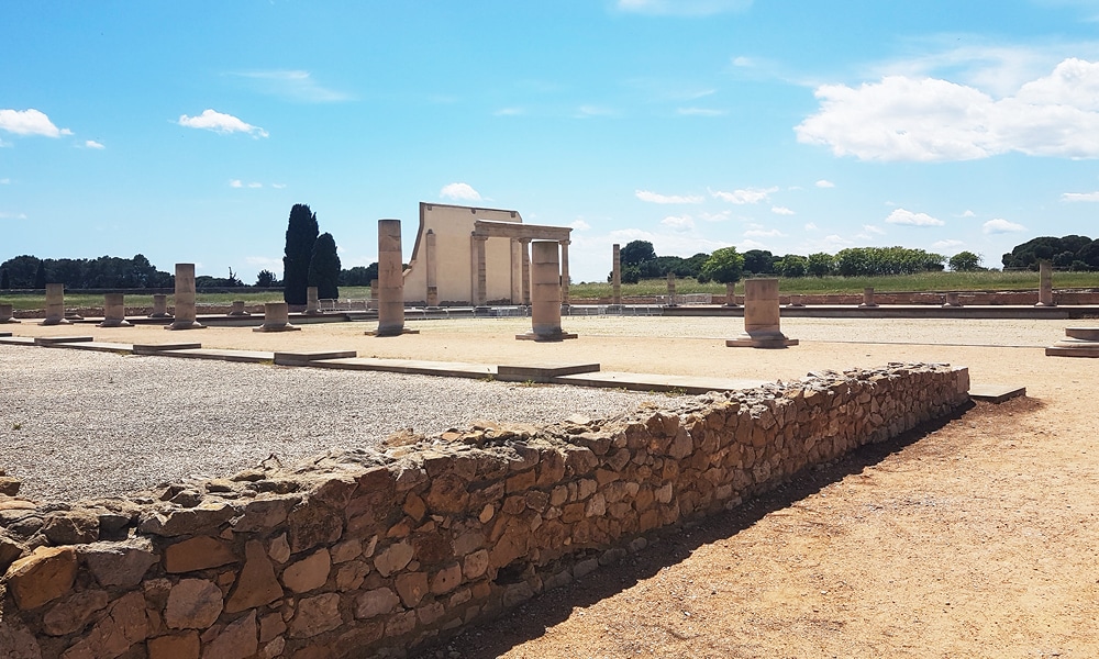 The remains of the ancient Roman forum at Empúries