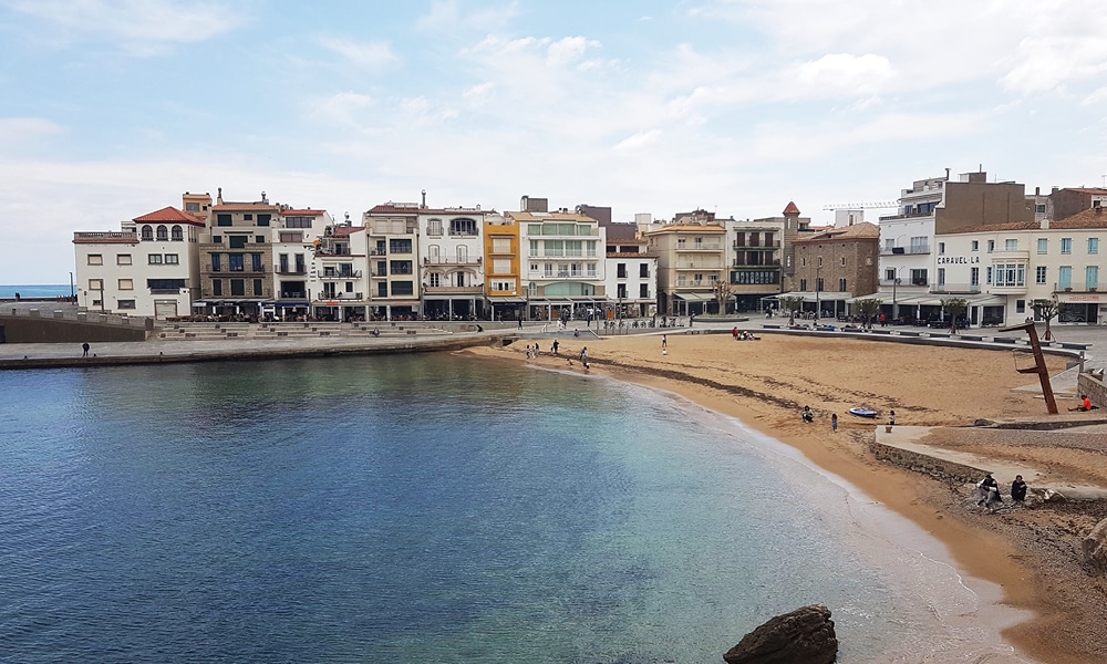 A view of one of the beaches in the town of L’Escala