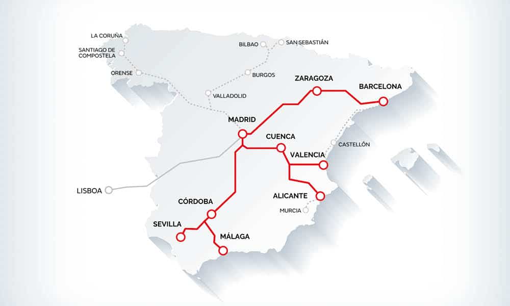 IRYO plan to begin operations in Spain by serving these routes